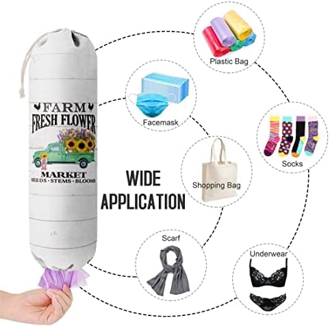 Grocery Bag Holder Organizer, Wall Mount Storage Container Dispenser - Image 4