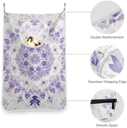 1PC Hanging Laundry Hamper Bag Over the Door Laundry Hamper Wall Hamper Large - Image 6