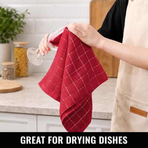 Kitinjoy 100% Cotton Terry Kitchen Towels, 13”x 28” - Image 6