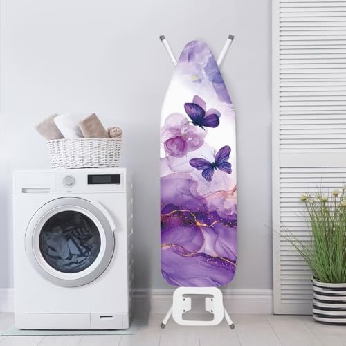 Purple Butterfly Ironing Board Cover Marble Iron Board Cover Protector Novelty - Image 3