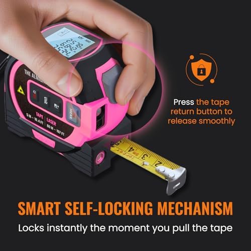 The Almighty Ruler Laser Tape Measure | Smart Range Finder | 196ft/ 60m - Image 4