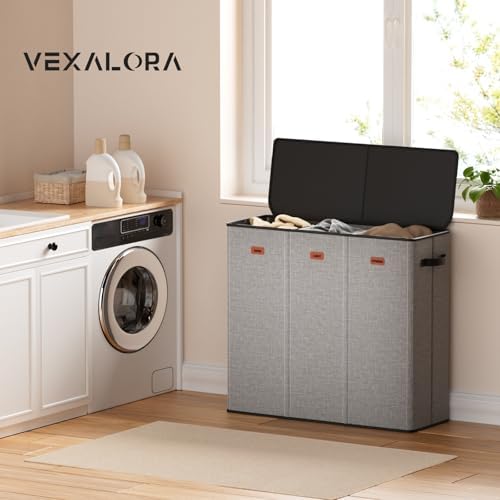 185L Laundry Hamper 3 Section, Laundry Hamper - Image 2