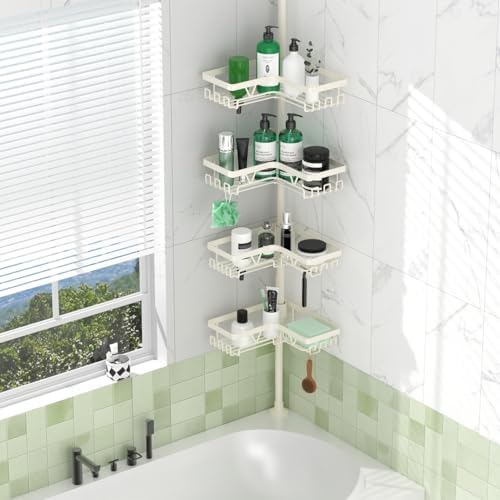 DAOYA Corner Shower Caddy Tension Pole - Image 6