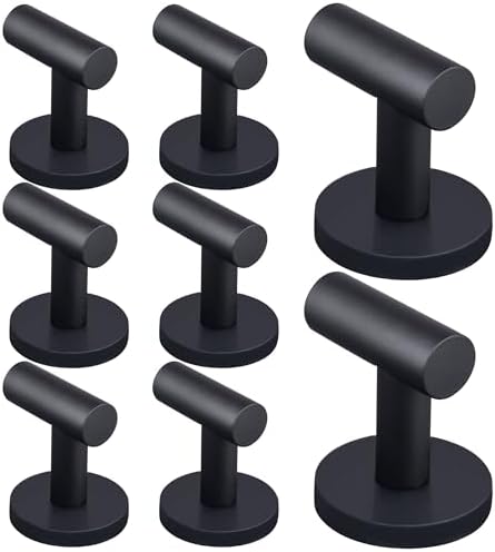 ULIBERMAGNET Strong Magnetic Coat Hooks, 8 Pack Heavy Duty Rubber Coated by ULIBERMAGNET