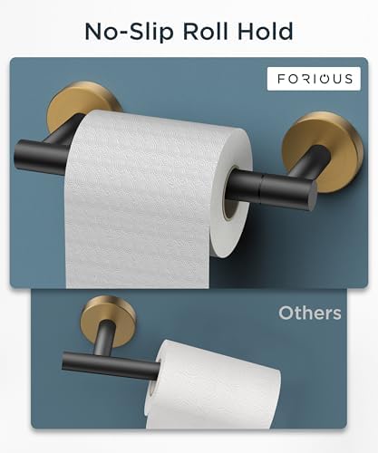 FORIOUS Commercial Toilet Paper Holder Wall Mount Bathroom Tissue Holder - Image 6
