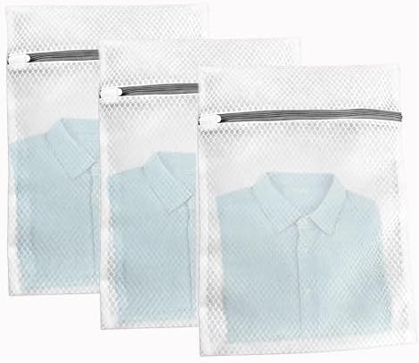 Laundry Bags Mesh Wash Bags for Delicates, sturdy smooth zipper, suitable for by Patinova