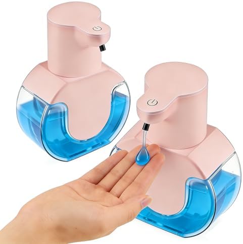 2 Pack Automatic Liquid Soap Dispenser Touchless, 15oz/420ml Rechargeable Hand by Unknown