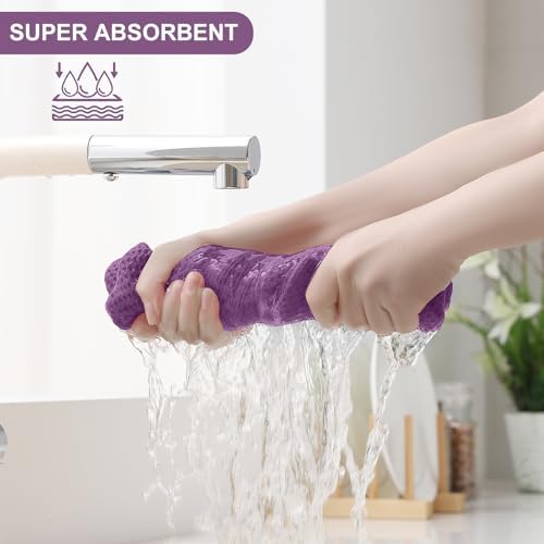 Homaxy 10 Pack 100% Cotton Kitchen Towels and Dishcloths Set - Image 3