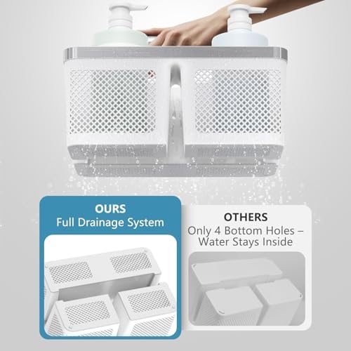 BYUNER Plastic Shower Caddy Dorm: Portable Bathroom Caddy Organizer - Image 3
