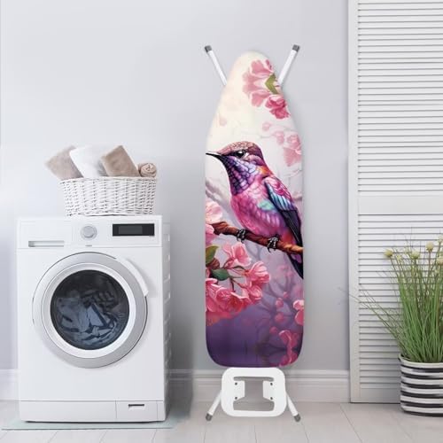 Hummingbird Flower Ironing Board Cover and Pad 15x54 Iron Board Protective - Image 4