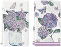 Artoid Mode Purple Hydrangea Vase Butterfly Spring Kitchen Towels Dish Towels by ArtoidMode