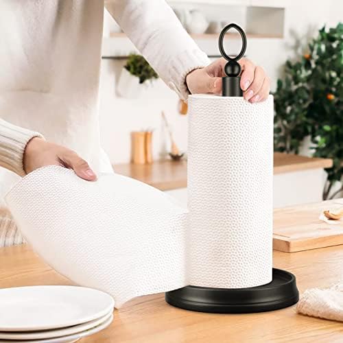 KASUNTO Paper Towel Holder Countertop Standing Paper Roll Holder, Paper Towel - Image 5