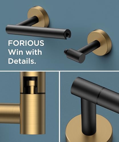 FORIOUS Commercial Toilet Paper Holder Wall Mount Bathroom Tissue Holder - Image 5