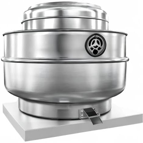 Restaurant Hood Grease Rated Exhaust Fan- Food Truck High Speed Direct Drive Centrifugal Upblast Exhaust Fan 1HP 110 Volt Single Phase Motor 3500 CFM