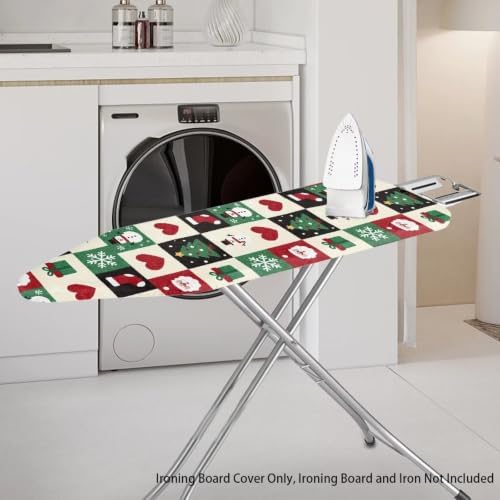 Flashideas Red Christmas Plaid Ironing Board Cover Ventilate Resist Scorching - Image 2