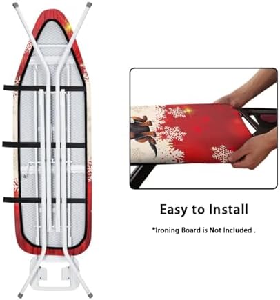 Christmas Theme Household Iron Board Covers Dachshund Snowflake Print Ironing - Image 4