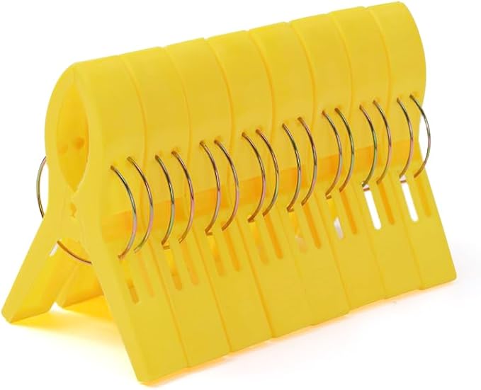 JABINCO Beach Towel Clips 8 Pack Large Chair Clips by HONGYUTAI