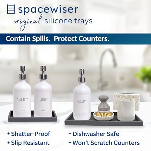 Spacewiser Countertop & Vanity Silicone Tray – 2 PC Set - Image 2