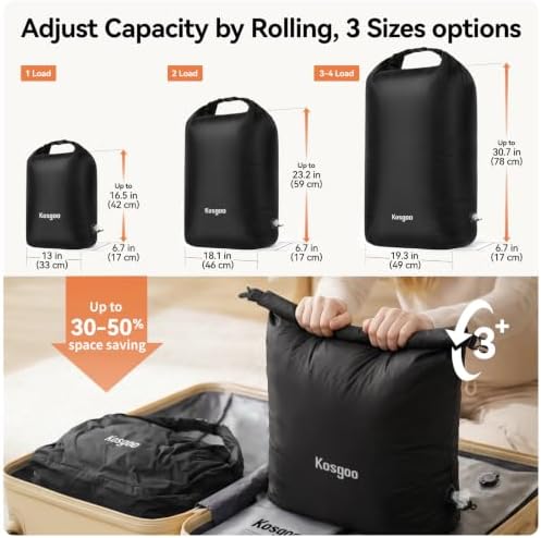 Travel Laundry Bag, Vacuum Compression Waterproof Dirty Clothes Bag - Image 4