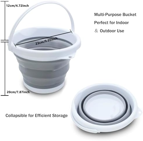 CHILDLION Collapsible Bucket 5L, Foldable Mop Bucket Car Wash Buckets - Image 4