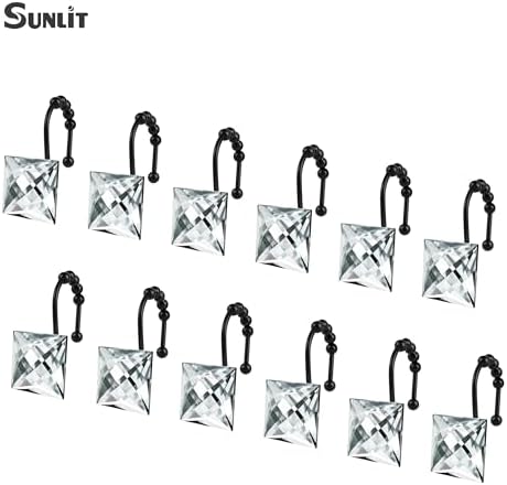 Sunlit Luxury Design Square Clear Diamond Crystal Gem Bling - Image 3