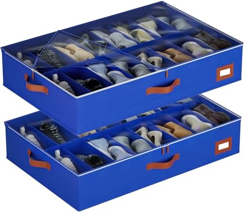 homyfort Under Bed Shoe Storage Organizer, Underbed Shoes Storage Containers by homyfort