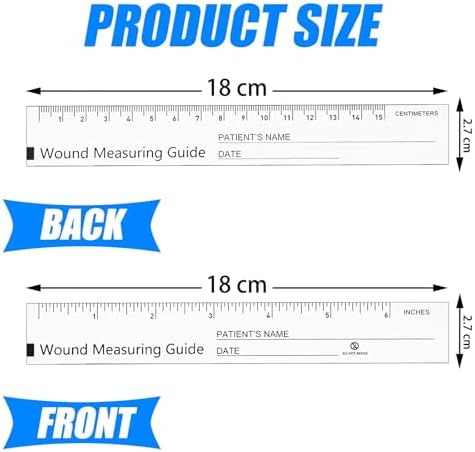 600 Pcs Wound Measuring Tape 6 Inch Wound Ruler Double Sided Disposable Paper - Image 3