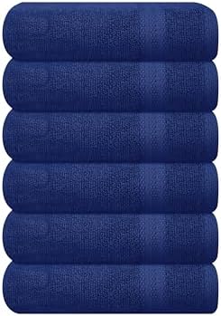 GLAMBURG Ultra Soft 6-Piece Hand Towel Set 16x28-100% Ringspun Cotton by GLAMBURG