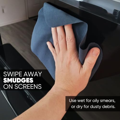 Premium Lens Screen Cleaning Cloth by Microfiber Wholesale | Gray | 8”x8” | - Image 5