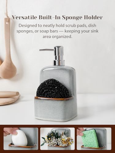 INGOFIN Ceramic Dish Soap Dispenser - Image 5