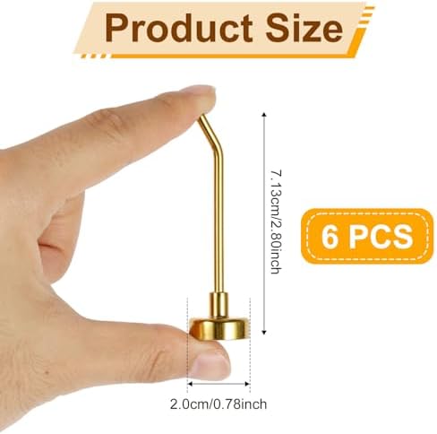 XIHIRCD 6pcs Magnetic Hooks, 1.7lb 3 Inch Long Cruise Cabins Hooks - Image 2