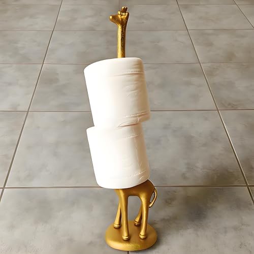 Giraffes Paper Towel Holder Cast Iron Paper Towel Holder Funny Toilet Paper - Image 3