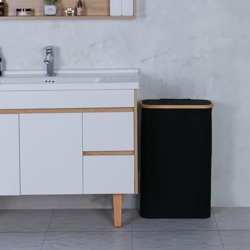 60L Slim Laundry Hamper, Laundry Basket - Image 5