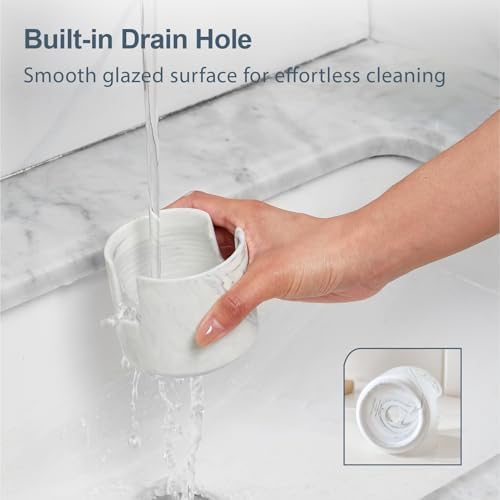 ONEMORE Ceramic Sponge Holder for Kitchen Sink, Dish Sponge Holder - Image 6