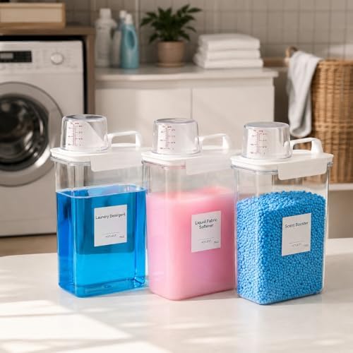75OZ Laundry Detergent Dispenser, Liquid Laundry Soap Dispenser, Fabric - Image 6