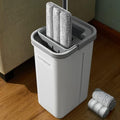 JOYMOOP Wall Mop and Bucket Set, Hands-Free Flat Floor Mop by JOYMOOP