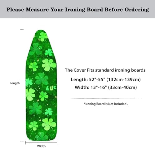 Ireland Shamrock Durable Steam Ironing Board Cover, St. Patrick's Day Stain - Image 5