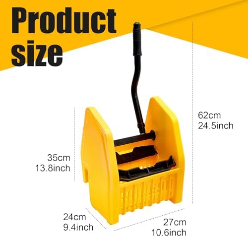 Sasylvia Yellow Mop Wringer Replacement Down Press Mop Bucket Wringer - Image 2