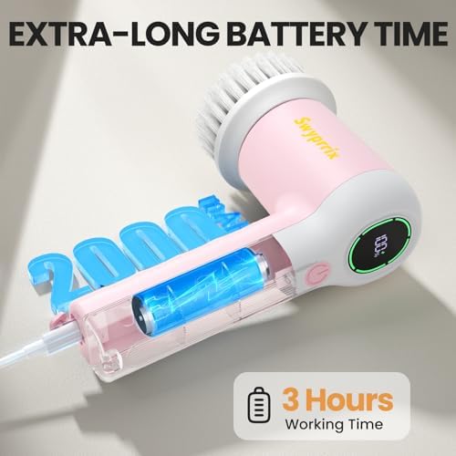 Electric Spin Scrubber for Bathroom and Shower Cleaning SD-CTB02 - Image 6