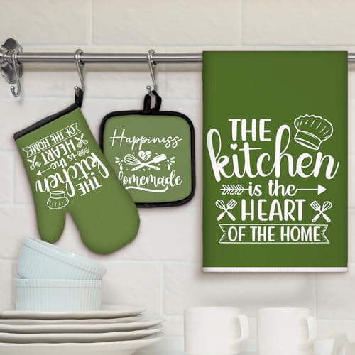 Sratte 6 Pcs Kitchen Decor Accessories Set, Avocado Green - Image 2