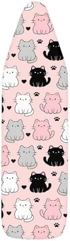 Pink Black Cat Ironing Board Cover Standard Ironing Board Cover - Image 7