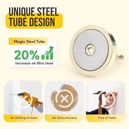 Neosmuk Magnetic Hooks Steel Tube Design - Image 3