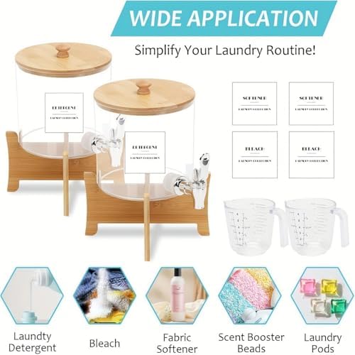 Laundry Detergent Dispenser, 88 oz / 2.5L Fabric Softener Dispenser - Image 5