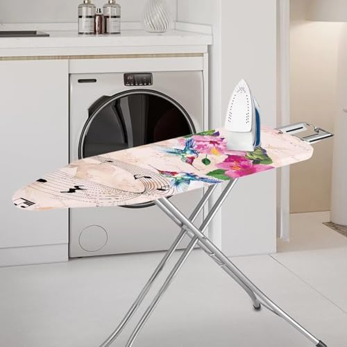 GLENLCWE Blue Hummingbird Hibiscus Music Note Ironing Board Cover Full Size - Image 2