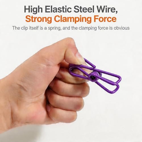 Portable Clothesline with 12 Clothespins, Plus 20 Colorful Clips, Adjustable - Image 3