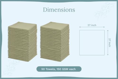 Organic Cotton Bulk Sage Green Flour Sack Kitchen Towels - Image 5
