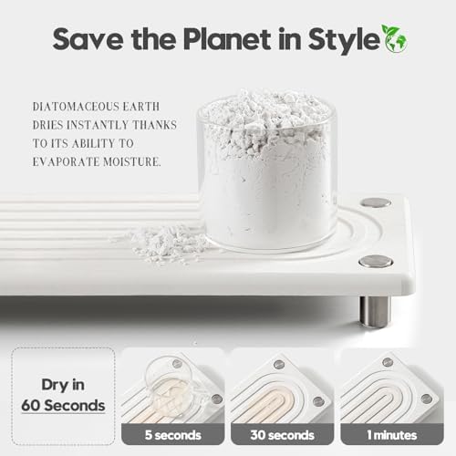 Razborci Water Absorbing Stone Sink Caddy, Diatomite Kitchen Sink Organizer - Image 5