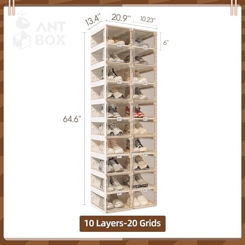 ANTBOX Foldable Shoe Rack, Shoe Organizers - Image 3