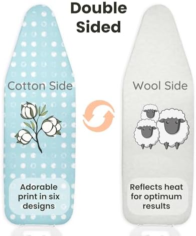 Love Sew Wool Reversible Fitted Ironing Board Cover - 2 in 1 - One Side Wool - Image 7