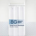 LiBa Shower Curtain PEVA 8G, 36x72 Inch Waterproof White by Liba